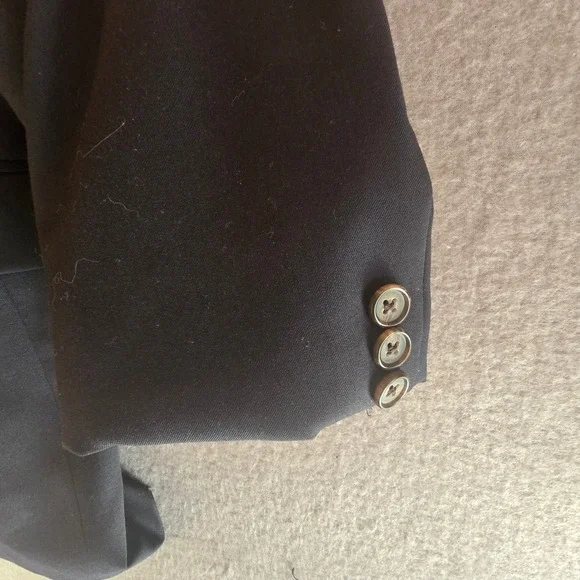 Lauren Ralph Lauren Mens Black Two Button Blazer Suit Jacket Made in Canada - Picture 16 of 16